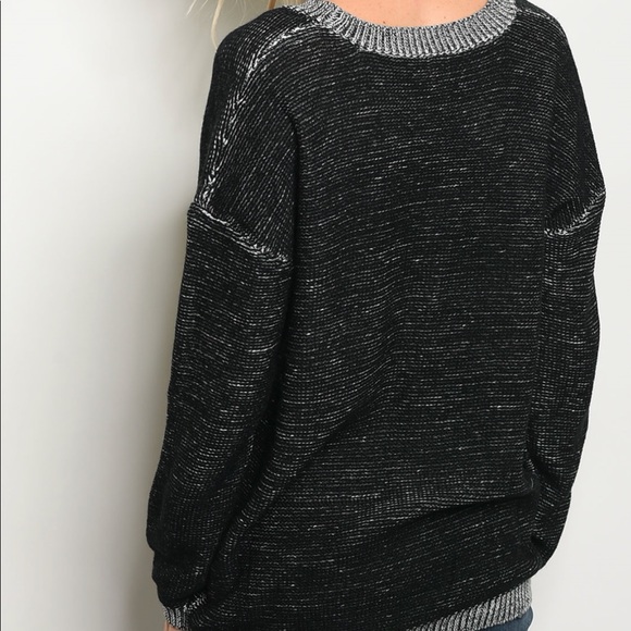 Black & White Owl Sweater - Picture 8 of 8